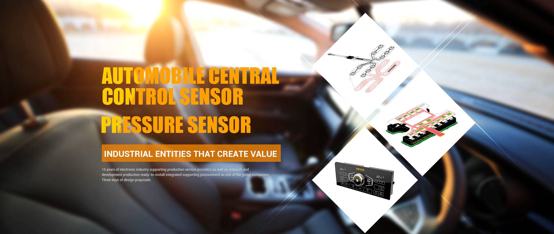 Car central control touch module