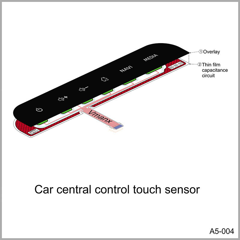 Car central control touch sensor