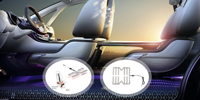 Car seat pressure sensor application case