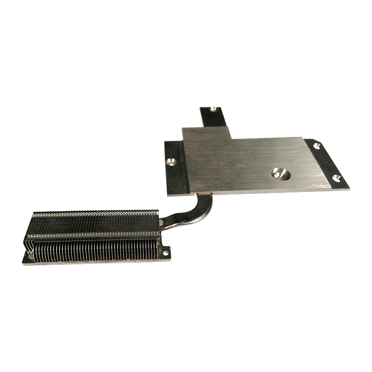 Heat pipe buckle FIN welding heat dissipation module