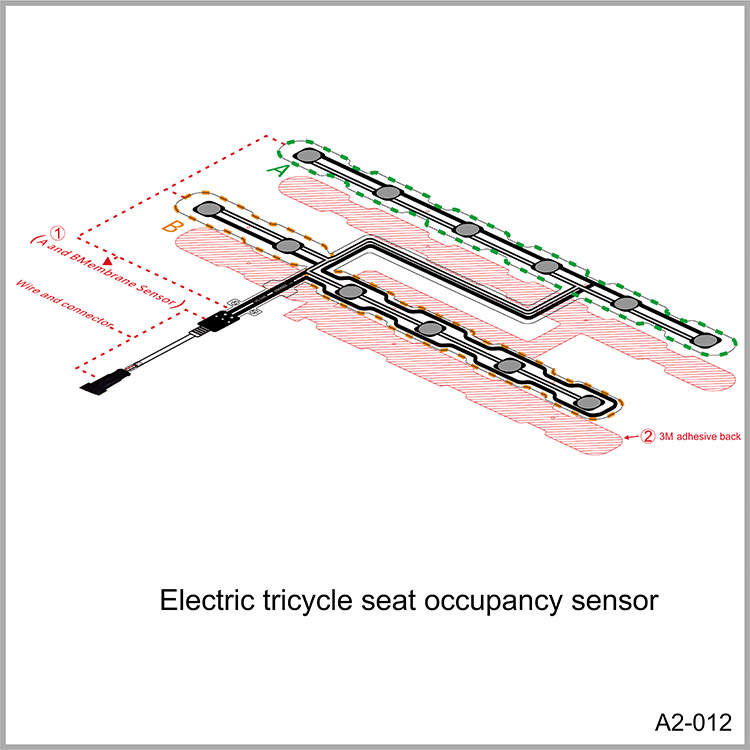 Electric tricycle seat occupancy sensor