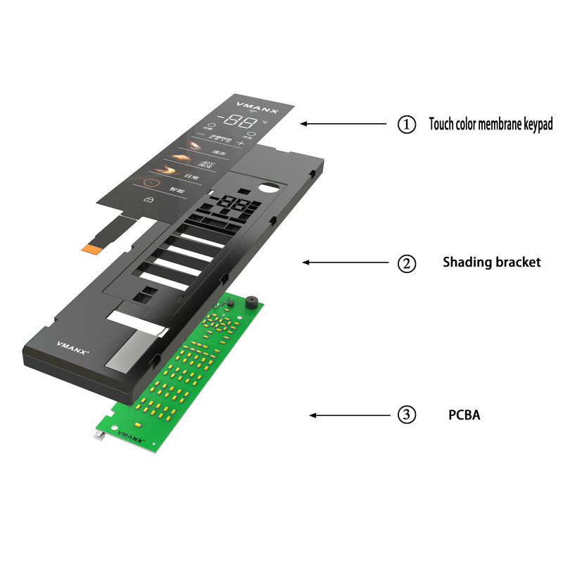 High Quality touch color membrane keypad